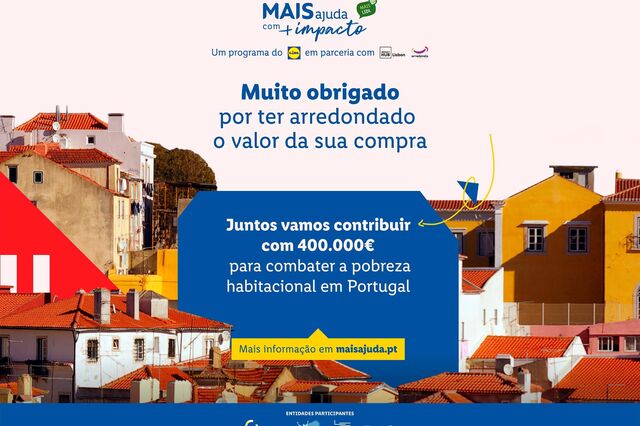Com a ajuda dos portugueses, Lidl entrega 400.000 euros para combater pobreza habitacional