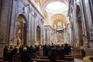 Missa de corpo presente nas Capelas Exequiais da Basílica da Estrela.