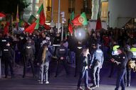 manifestação polícias Capitólio