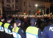 manifestação polícias Capitólio