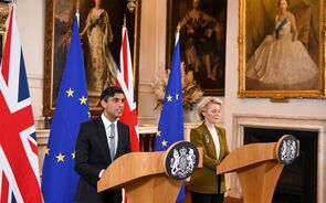 Rishi Sunak e Ursula von der Leyen