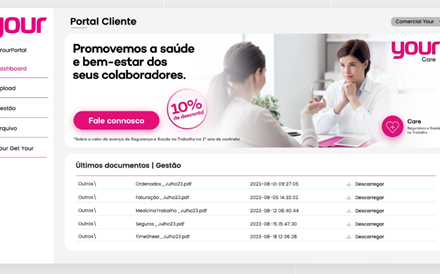 O novo portal do cliente do Grupo Your