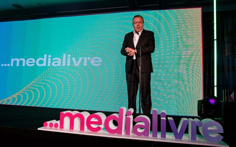 Luís Santana, CEO da Medialivre, durante a sua intervenção.