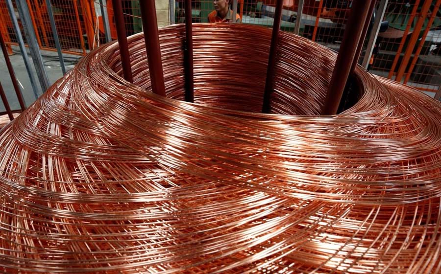 O cobre é um barómetro da evolução da economia mundial.