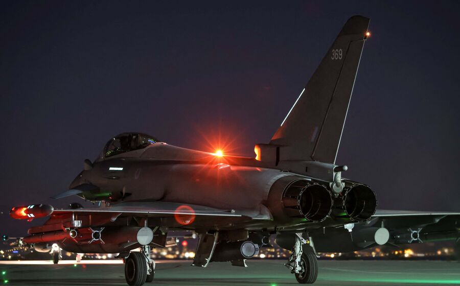 Força aérea britânica participa em ataque a Houthis do Iémen