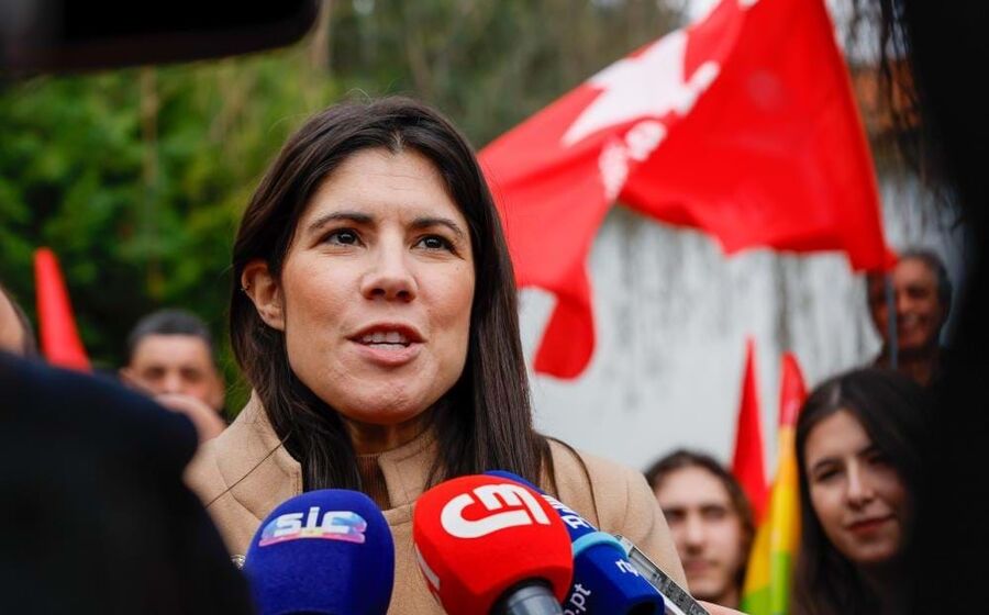 Mariana Mortágua, coordenadora do BE, em campanha