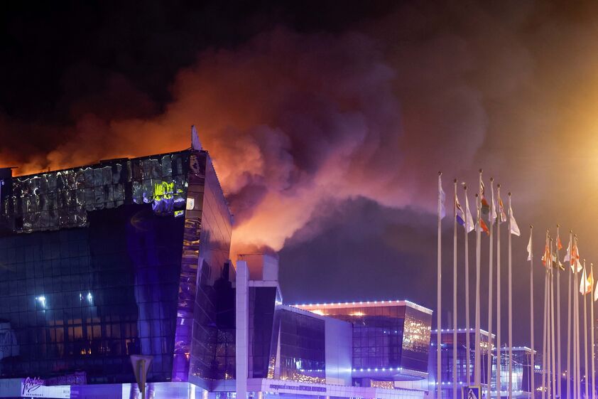Incêndio no teatro Crocus City Hall