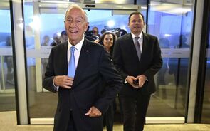 Marcelo Rebelo de Sousa e Luís Montenegro em Matosinhos na AEP