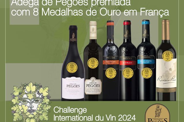 Adega de Pegões premiada com 8 Medalhas de Ouro em França