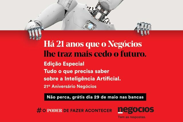 Especial aniversário sobre IA: Dia 29 de maio, o Negócios é oferecido
