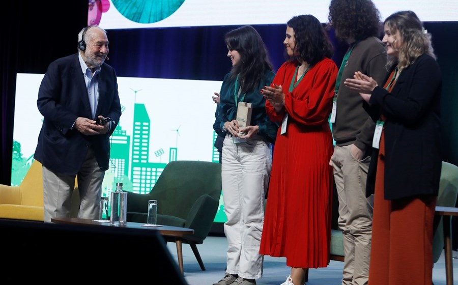 Stiglitz com os jovens portugueses da Youth4ClimateJustice.