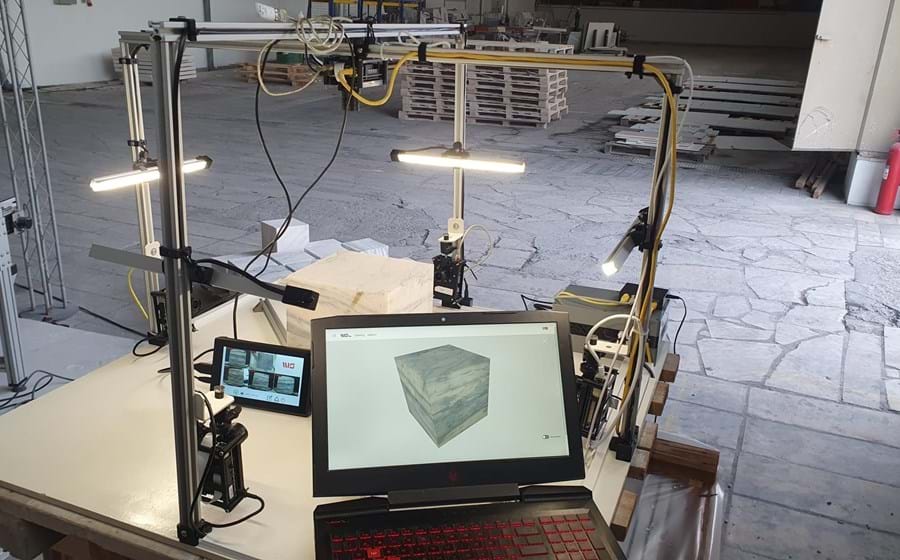 Engenheiros do Técnico desenvolveram um digitalizador de blocos de mármore que, através de IA, vai prever a textura interior, como as cores e os desenhos dos veios, antes de serem cortados.