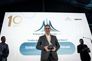António Nunes da Silva, da Golden - SGF, recebe o prémio de melhor Fundo de Pensões Aberto com Risco 3.