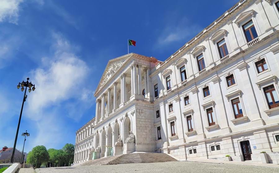 Fechada da Assembleia da República.