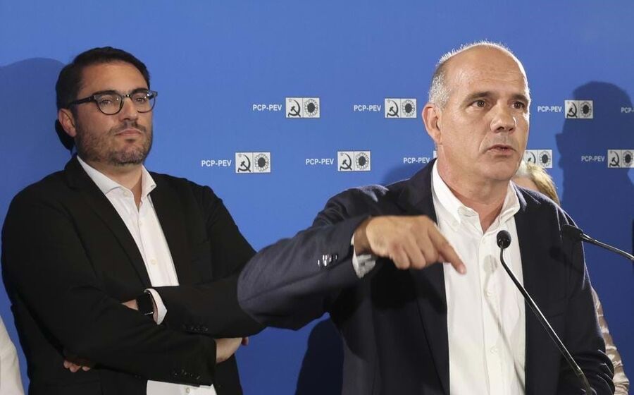 João Oliveira e Paulo Raimundo CDU PCP