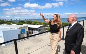 Vera Pinto Pereira (EDP) com Rocha de Matos (Fundação AIP)