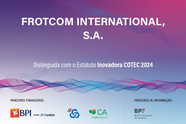 FROTCOM recebe Estatuto 'Inovadora'24' pela COTEC Portugal