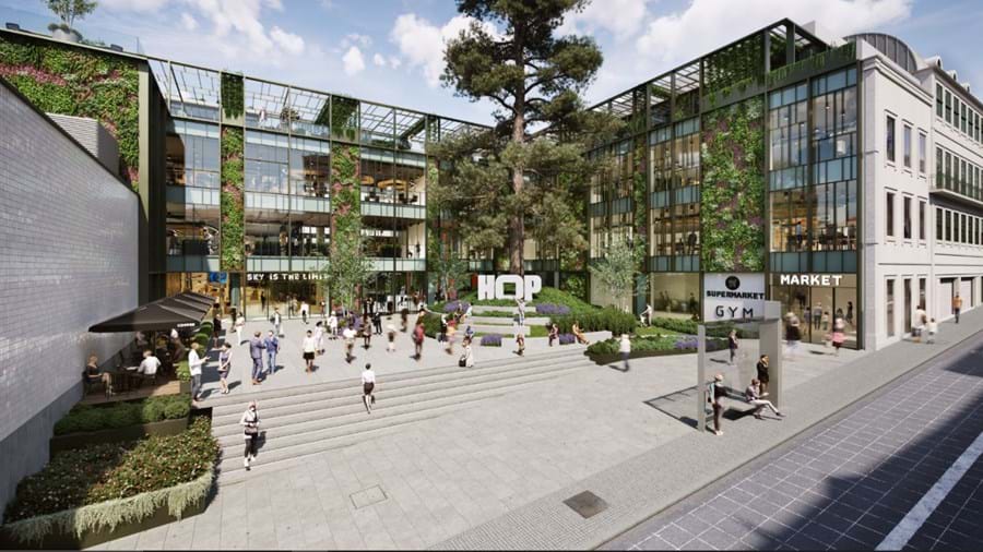 O centro comercial La Vie, no Porto, vai ser transformado num 'hub' empresarial, o Heart of Porto (HOP), com inauguração prevista para 2026. 
