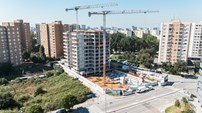 Com metade da estrutura já construída, o Porto by ARC Homes, com 142 apartamentos, deverá ficar concluído na segunda metade do próximo ano. 