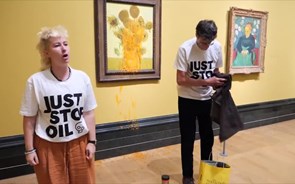 Ambientalistas voltam a lançar sopa contra quadros de Van Gogh expostos em Londres 