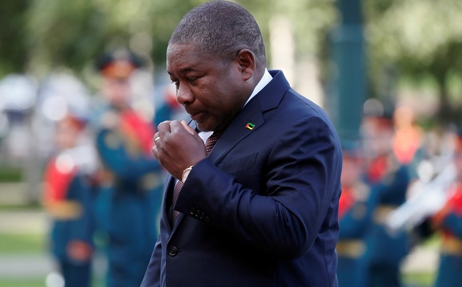 O atual Presidente da República, Filipe Nyusi, foi colocado à margem da campanha da Frelimo.