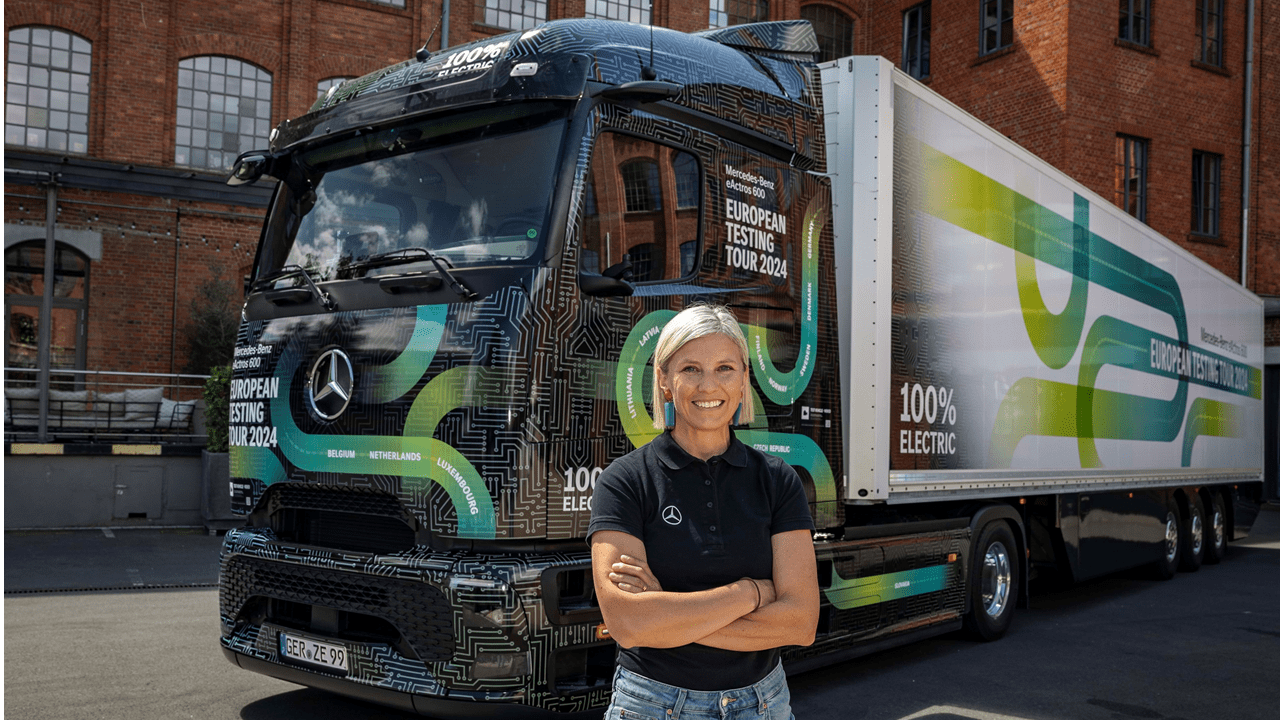 Karin Rådström, presidente do Conselho de Administração da Daimler Truck Holding AG, diz que o eActros 600 é uma forte alternativa a um camião a gasóleo