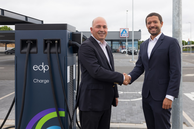 EDP vai instalar 650 pontos de carregamento rápido nas lojas Aldi em Portugal