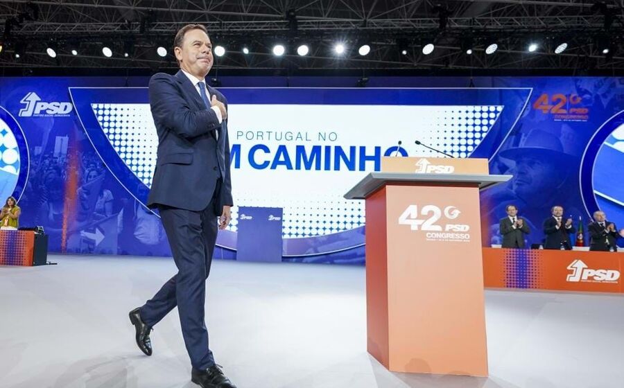 Luís Montenegro no 42.º Congresso do PSD em Braga em outubro de 2024
