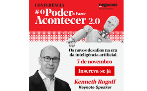 Kenneth Rogoff e os desafios da inteligência artificial. Não perca a conferência do Negócios