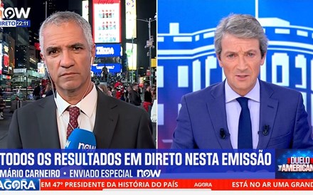 Canal NOW à frente da RTP1 na noite eleitoral americana