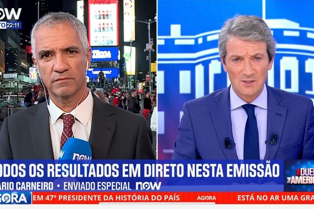 Canal NOW à frente da RTP1 na noite eleitoral americana