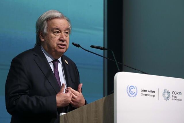 COP29: Guterres pede mais esforços depois de desapontamento com projeto de acordo