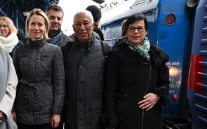 António Costa e Kaja Kallas em Kiev