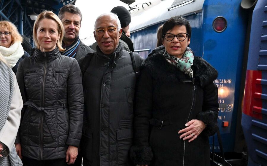 António Costa e Kaja Kallas em Kiev