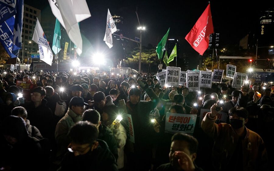 Coreia do Sul protestos