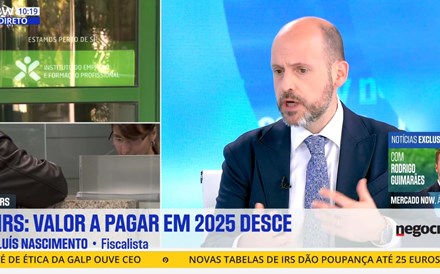 Luís Nascimento: recibos verdes 'vão sentir alívio no IRS pela primeira vez' este mês