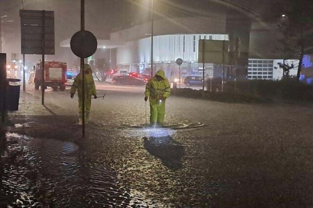 Proteção Civil regista dezenas de ocorrências devido à chuva forte