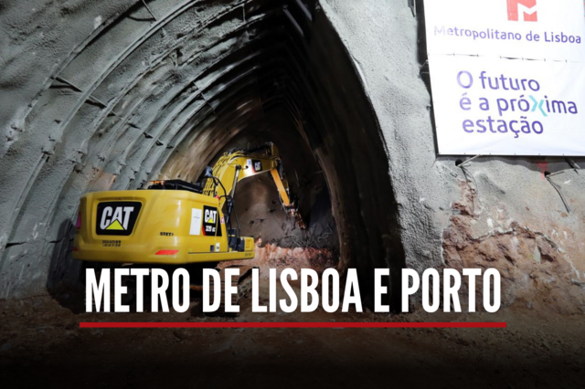 Qual o ponto de situação das obras do metro de Lisboa e do Porto?