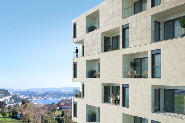 Belgas constroem nova torre de casas em Gaia com 110 m2 a custar 485 mil euros