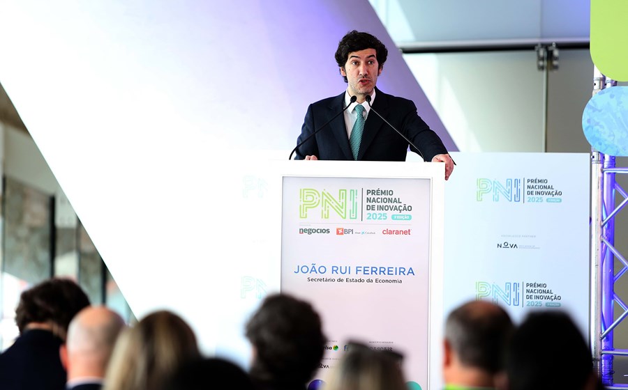 João Rui Ferreira, secretário de Estado da Economia, durante a conferência de lançamento da 3.ª Edição do Prémio Nacional de Inovação.