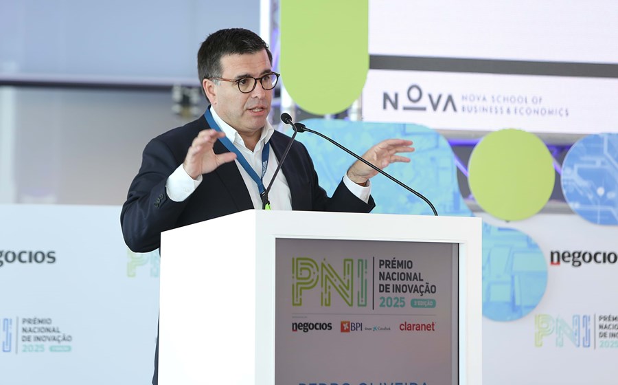 Pedro Oliveira, dean da Nova SBE, na conferência de lançamento da 3.ª Edição do Prémio Nacional de Inovação