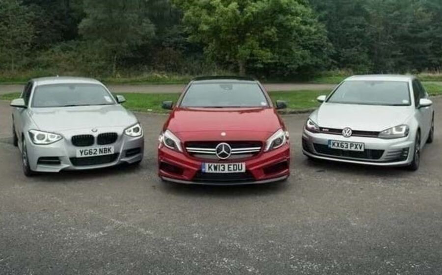 Carros das marcas alemãs BMW, Mercedes e Volkswagen