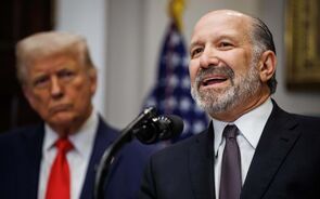 Trump e o secretário do Comércio dos EUA, Howard Lutnick