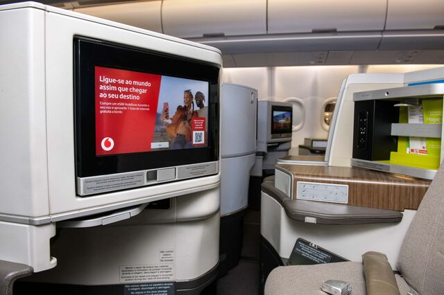 Vodafone vende cartões eSIM a bordo de aviões da TAP