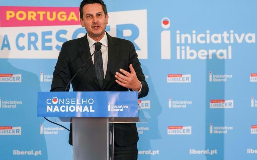 Rui Rocha, presidente da Iniciativa Liberal, em Braga