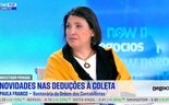 Paula Franco: reembolsos de IRS serão menores mas 'contribuintes não estão a ficar prejudicados'