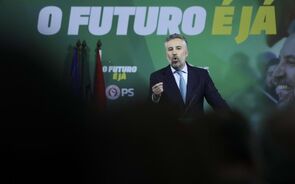 Pedro Nuno Santos na apresentação do programa eleitoral do PS em Abril de 2025