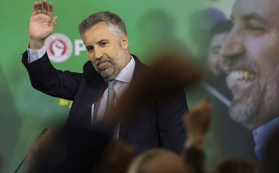 Pedro Nuno Santos na apresentação do programa eleitoral do PS em Abril de 2025
