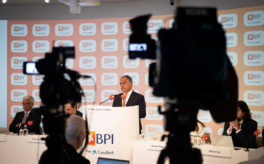 João Pedro Oliveira e Costa, CEO do BPI, em maio de 2025 na apresentação de resultados do primeiro trimestre de 2025