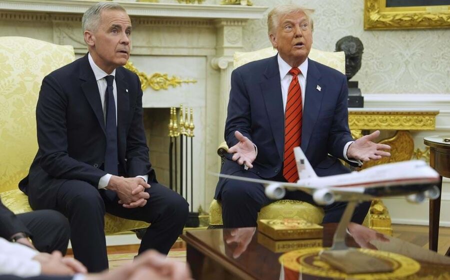 Carney e Trump na Casa Branca